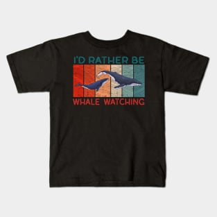 Funny Whale Watching Sea Mammal Kids T-Shirt